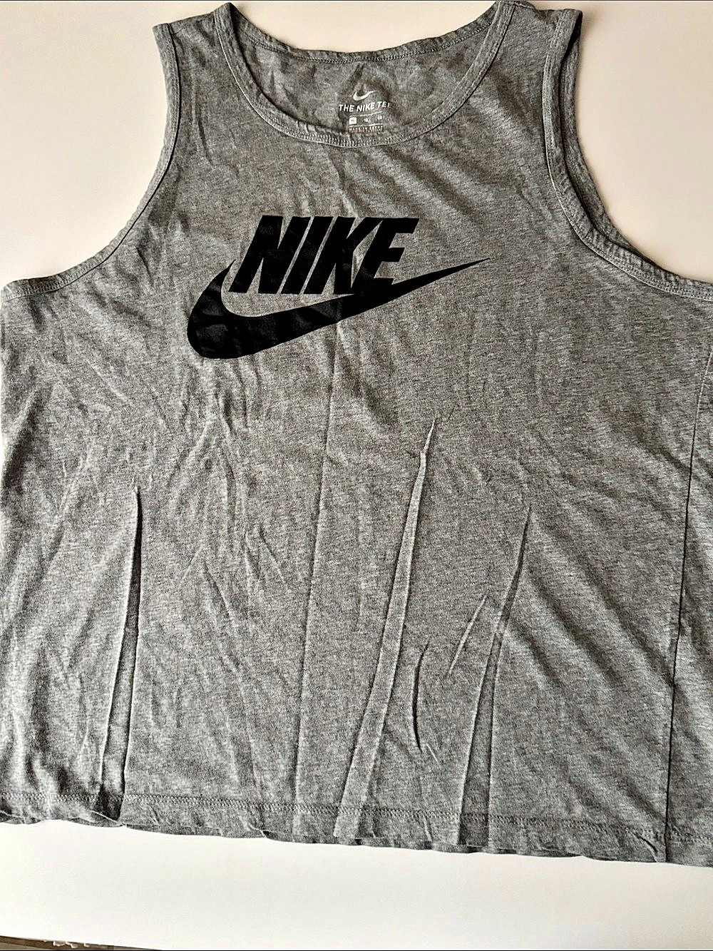 Nike Men's Gray Athletic Tank Top